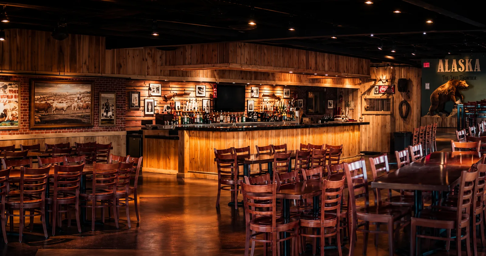 The full bar and lounge